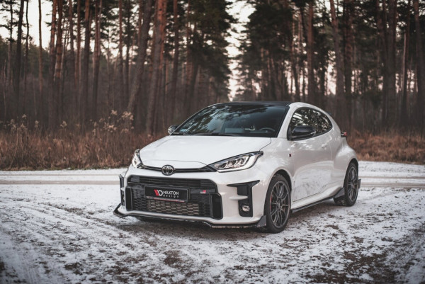MAXTON DESIGN FRONTSPLITTER HOCHGLANZ V3+FLAPS (TÜV) TOYOTA YARIS GR
