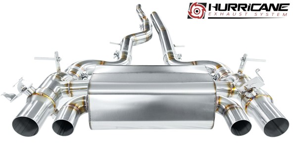 HURRICANE 3,5" ABGASANLAGE (TÜV) PASSEND FÜR BMW M4 F82 COMPETITION 450PS OPF