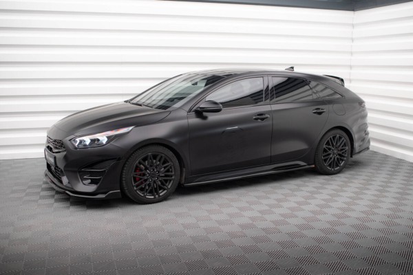 Street+ Seitenschweller Leisten passend für Kia Proceed GT / GT-Line Mk1 FL / Ceed GT Mk3 FL schwarz