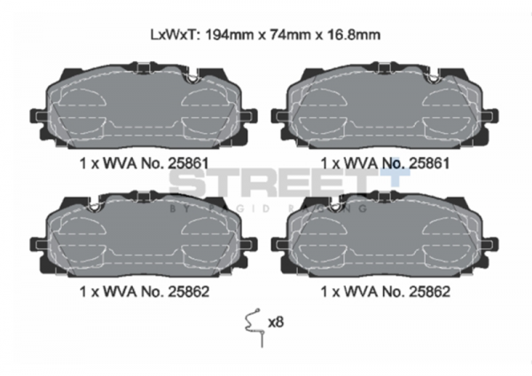 PAGID BREMSBELÄGE STREET+ VA CUPRA FORMENTOR VZ5