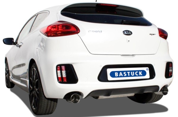 BASTUCK EDELSTAHL DUPLEX SPORTAUSPUFF AB KAT KIA CEED JD