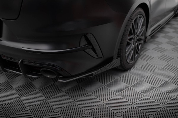 Street Pro Heck Ansatz Flaps passend für Kia Proceed GT Mk1 FL schwarz Hochglanz