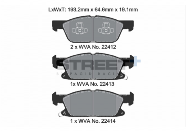 PAGID BREMSBELÄGE STREET+ VA FORD FOCUS MK4 ST280