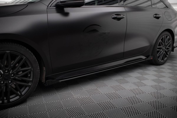Seitenschweller Flaps passend für Kia Proceed GT / GT-Line Mk1 FL / Ceed GT Mk3 FL schwarz Hochglanz