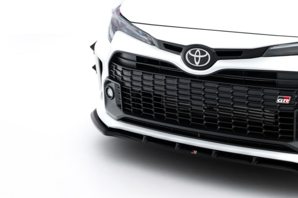 Street+ Spoilerlippe Front Ansatz V.1 passend für Toyota GR Corolla Mk12 schwarz Hochglanz