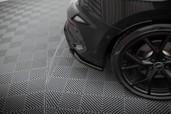 Street+ Heck Ansatz Flaps V.2 passend für Audi RS3 Sportback 8Y schwarz Hochglanz