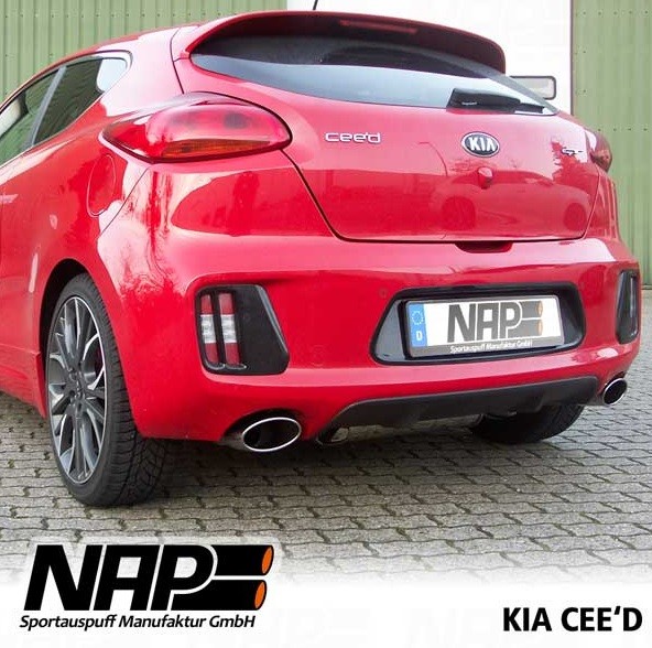 NAP KLAPPENAUSPUFF MIT ECE PASSEND FÜR PRO CEED GT (JD)